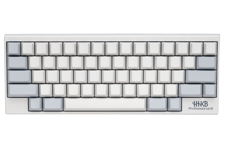 HAPPY HACKING KEYBOARD PROFESSIONAL 2 (WHITE, NO STAMP) 45g KEY WEIGHT