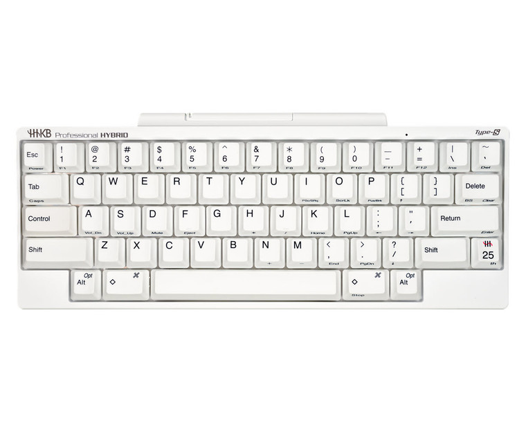 Happy Hacking Keyboard Professional Hybrid Type-S (Snow) 45G Key Weight