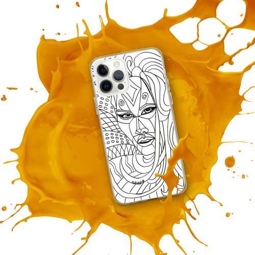 faces of warrior coloring page warrior #10 on iphone cover