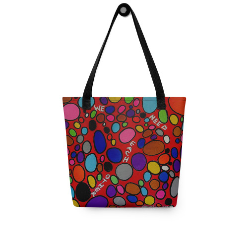 Tote bag-we need each other-acrylic painting print
