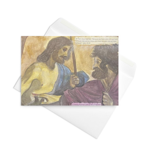 Greeting card-Doubting Thomas