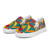 Unisex slip-on canvas shoes (Abstract colorful design)