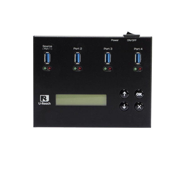 USB 3.1 Portable Flash Duplicator and Sanitizer 1 to 3 