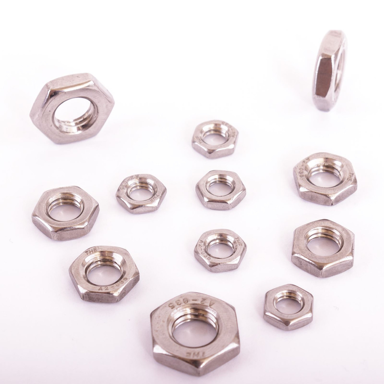 Thin Hexagon Hex Nuts A2 Stainless Steel DIN439 for Bolts Screws Dihl