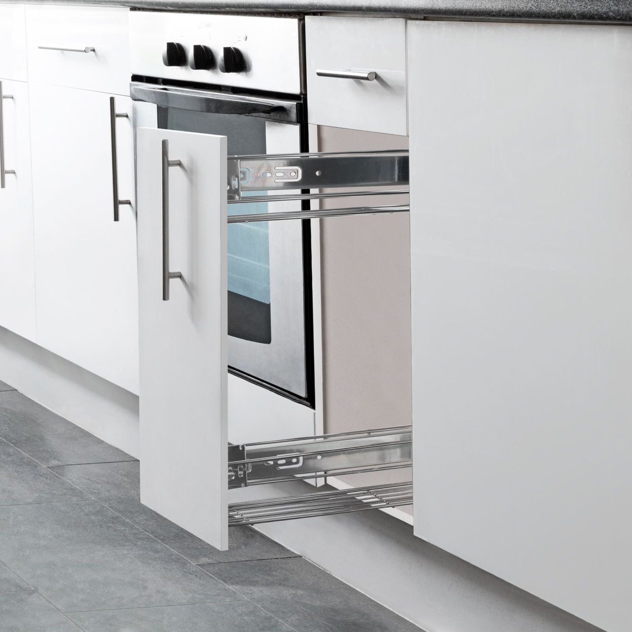 Kitchen cabinet baskets discount
