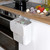9L White Hanging Bin with Lid Kitchen