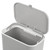 9L Grey Hanging Bin with Lid Kitchen Cabinet Wall Mounted