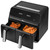 Dihl 8L Black Dual Zone Rapid Air Fryer