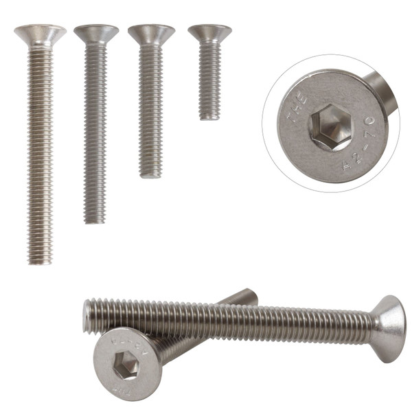 A2 Stainless Steel Countersunk Hexagon Socket Bolts Screws M5 DIN7991