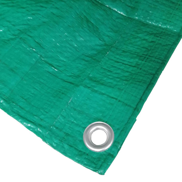 12' x 10' Lightweight Green Tarpaulin Groundsheet Garden Cover