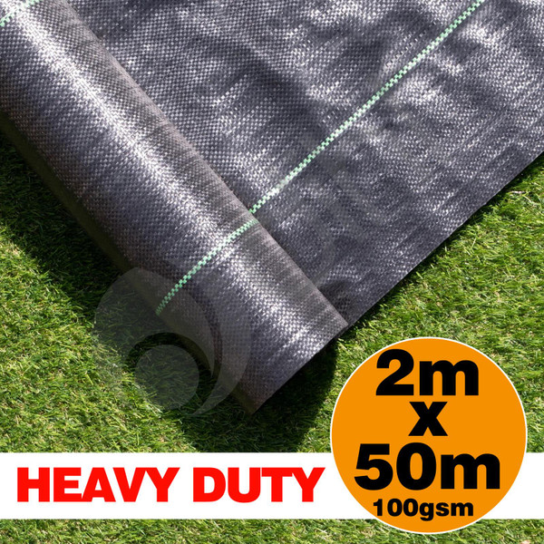 2m x 50m Ground Cover Fabric Landscape Garden Weed Control Membrane Heavy Duty