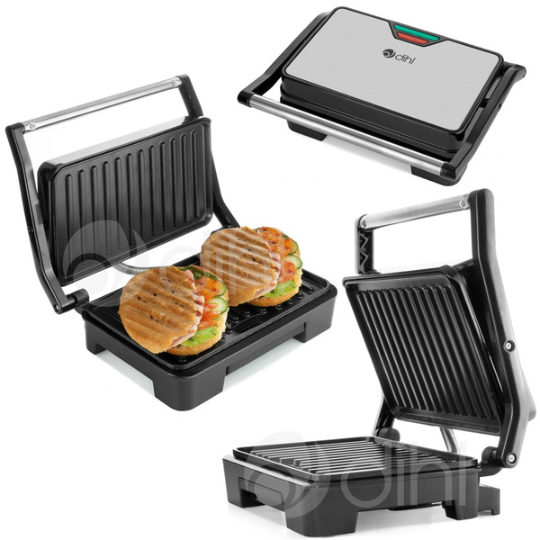 Dihl - Double Sandwich Toastie Maker Press Panini Grill Machine