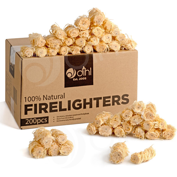 200 Natural Firelighters for Stoves Wood Multifuel