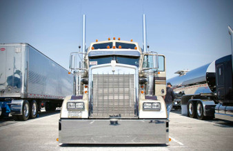 W900L Mitered Chrome Plated 10 ga Carbon Steel Bumper