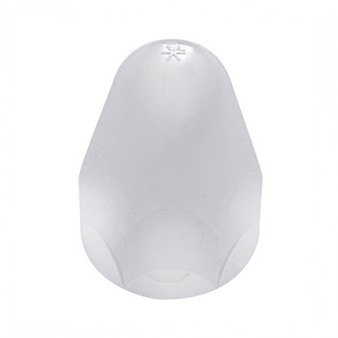 1 1/2" X 2 3/4" Chrome Plastic Bullet Nut Cover 60 pack - Push-On