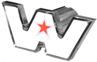 WS Logo Shape Knob White 108