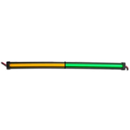 12″ Clear Amber to Green Auxiliary Center Glow Strip LED Light – 60 Diodes