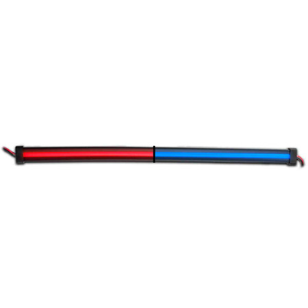 12″ Clear Red to Blue Auxiliary Center Glow Strip LED Light – 60 Diodes
