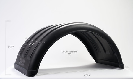 Single Axle Poly Fender