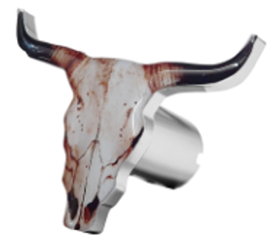 Bullhorn Logo Shape Knob Color
