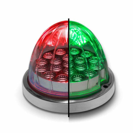 Red Clearance & Marker to Green Auxiliary Watermelon LED Light