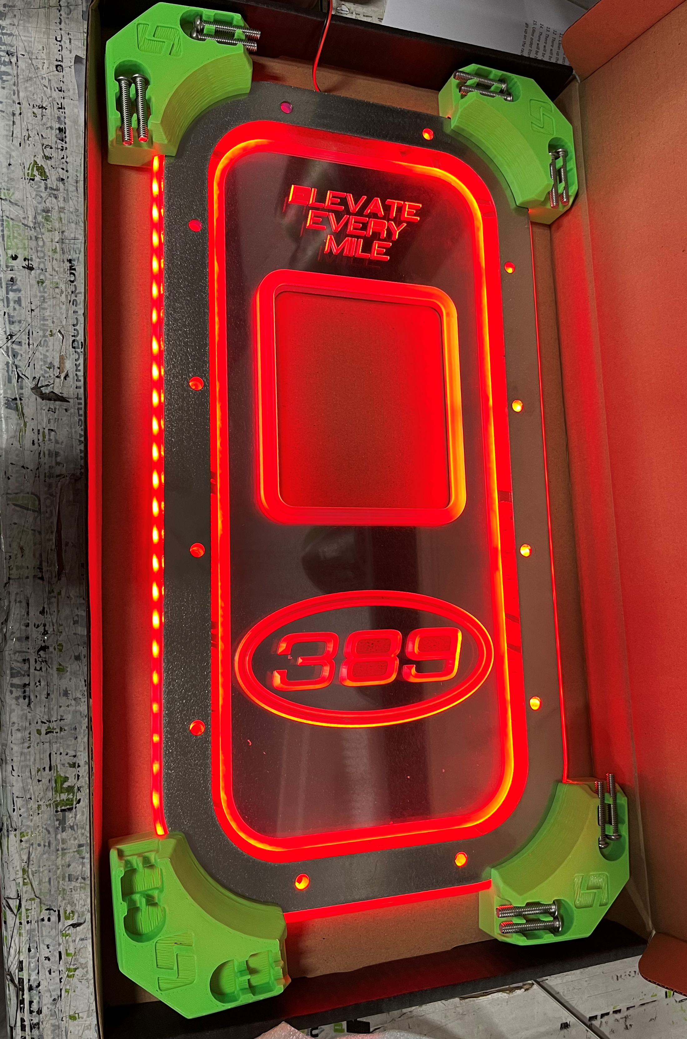 Peterbilt 389 Acrylic Shifter Plate