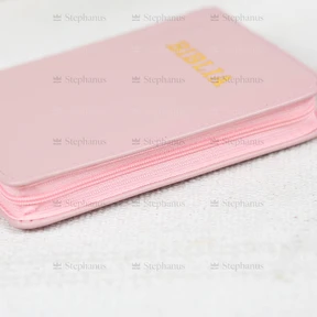 Biblia Sbr Mica - (Piele, Fermoar, Index) Roz prafuit - 047 ZTI - 02 stephanus.ro