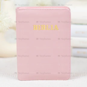 Biblia Sbr Mica - (Piele, Fermoar, Index) Roz prafuit - 047 ZTI - 01 stephanus.ro