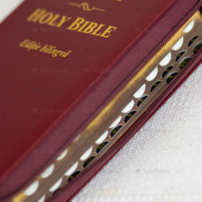 Biblia mare Romana-Engleza - Grena - Editie Bilingva (Fermoar, Aurita) - ZTI - 02 stephanus.ro