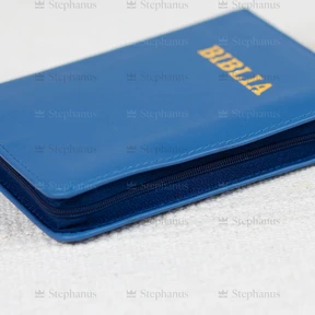 Biblia Sbr Mica (Piele, Fermoar, Index) - 047 Albastru 2