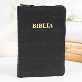 Biblia SBR Mică - 047 ZTI 2012 (Fermoar, Aurita, Index) - Negru - 01 stephanus.ro