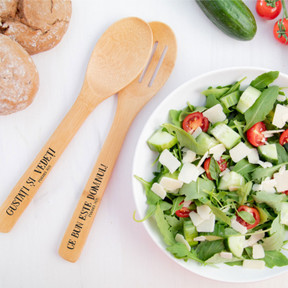 Set Linguri salata bambus: Gustati și vedeti ce bun este Domnul! - 01 stephanus.ro