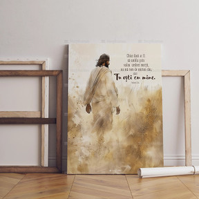 Tablou canvas 30x40cm: Chiar dacă ar fi să umblu prin valea umbrei morții, numă tem de niciun rău. - 01 - stephanus.ro