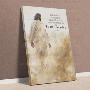 Tablou canvas 30x40cm: Chiar dacă ar fi să umblu prin valea umbrei morții, numă tem de niciun rău. - 02 - stephanus.ro