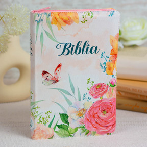 Biblia Cornilescu format mare Dumitru Cornilescu 076 ZTI - Roz Floral