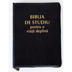Biblia de studiu pentru o viata deplina - Negru (cu fermoar)