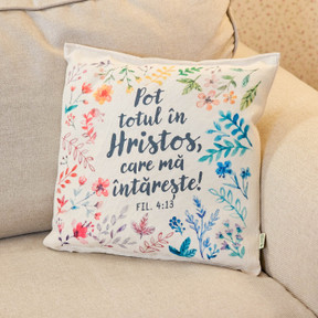 Perna decorativa: Pot totul in Hristos - 01 stephanus.ro