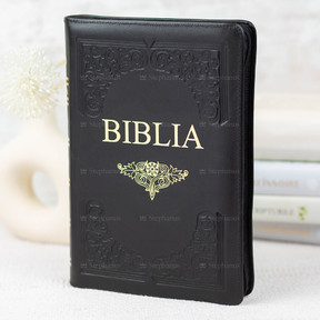 Biblia mare cu Fermoar - Hand Made - Dumitru Cornilescu, - Co77 ZTi - Neagru - 02 stephanus.ro