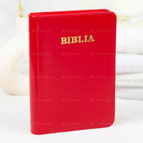 Biblia Medie - 057 Pf (Piele. Fermoar, Aurita, Index) Rosu - 01 stephanus.ro