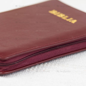 Biblia Medie - 057 Pf (Piele, Fermoar, Aurita, Index) Visiniu - 02 stephanus.ro