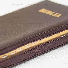 Biblia Medie - 057 Pf (Piele, Fermoar, Aurita, Index) Maro Inchis - 02 stephanus.to