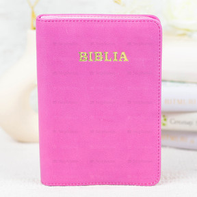 Biblia Medie - 057 Pf (Piele Fermoar) Roz Lila (mov) - 01 stephanus.ro