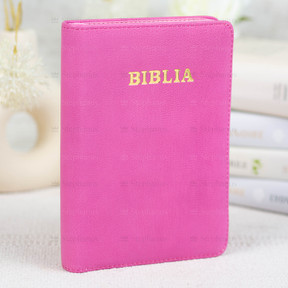 Biblia Sbr Medie - 057 Pf (Fermoar, Aurita, Index) Roz - 01 stephanus.ro