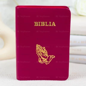 Biblia Sbr Medie - 053 Pf - Roz Zmeuriu (cu maini) - 01 stephanus.ro