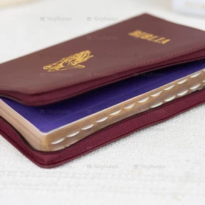 Biblia Sbr Medie - 057 Pf (Cu Maini) - Visiniu
 2