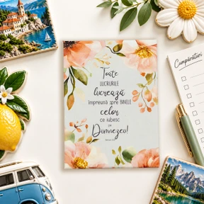 Magnet Dreptunghi: Toate Lucrurile Lucreaza Impreuna Spre Binele Celor Ce Iubesc Pe Dumnezeu (6,5 X 9,5 Cm)