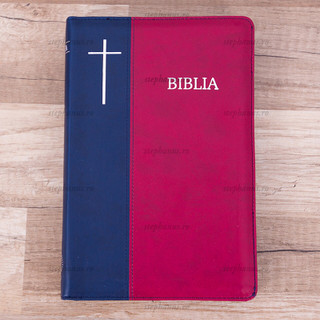 Biblia Cornilescu (Fermoar) - 076 ZTI - Rosu/Albastru - SS000690