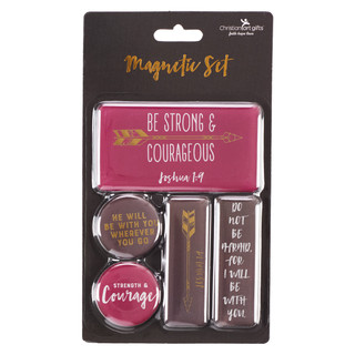Set 5 Magneti: Be Strong And Courageous