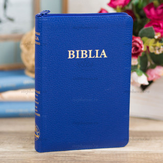 Biblia SBR Medie - 057 ZTI  (Fermoar, Aurita, Index) Albastru Indigo