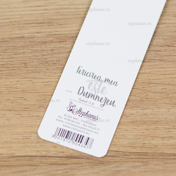 Semn carte: Cat pentru mine, fericirea mea este sa ma apropii de Dumnezeu (Portocaliu)